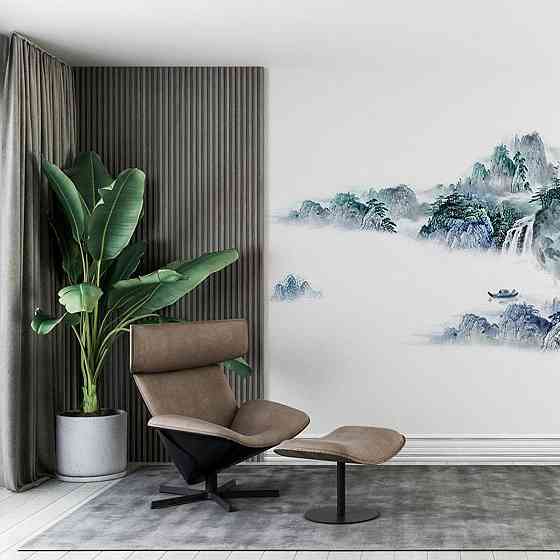 Плинтус РР самоклеющийся 2300х140х4мм Белый с серой полоской (D) SW-00001809 Киев