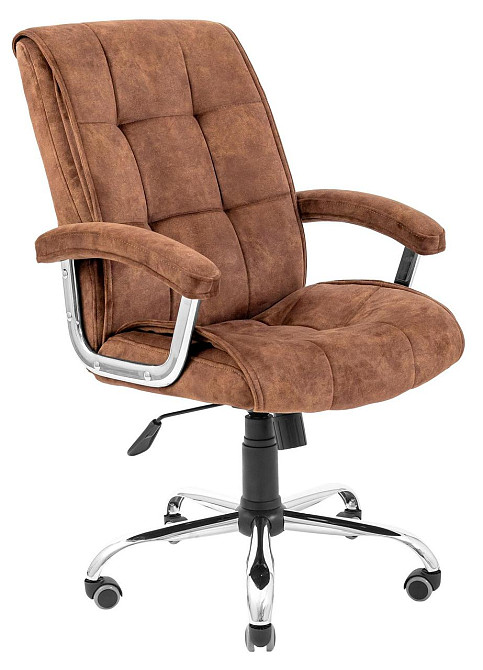 Офисное Кресло Руководителя Richman Arizona Morant 01 Хром М2 AnyFix Коричневый Киев - изображение 1
