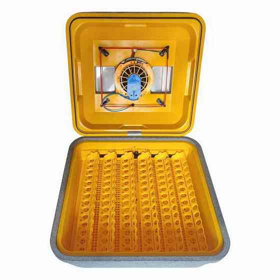 Автоматический инкубатор для куриных яиц Теплуша ПРО АКВА-88 12/50 ТАВ ТЕНовый с питанием 2в1 12В и 220В Киев