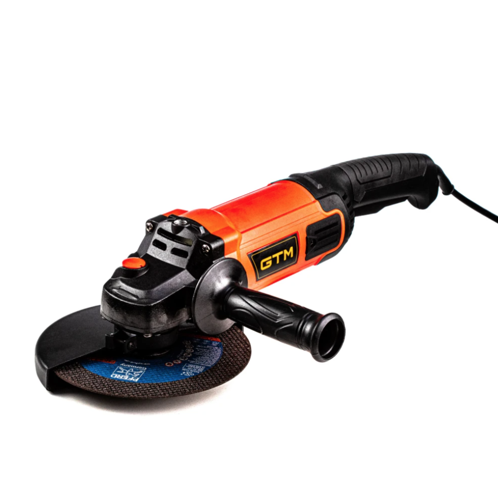 Потужнам мережева болгарка GTM AG180/1800M : 1800 Вт, 9500 об\хв, диск 180 мм, мережева кутова шліфмашина Київ - фото 5