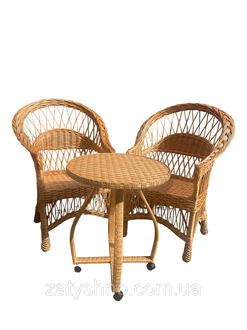 Мебель плетеная на 2 с журнальным столом Киев - изображение 10