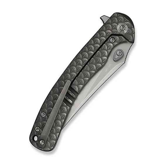 Ніж складаний туристичний Weknife Dracarys, (9.1 см) Böhler M390 / титан 6AL4V сірий Київ