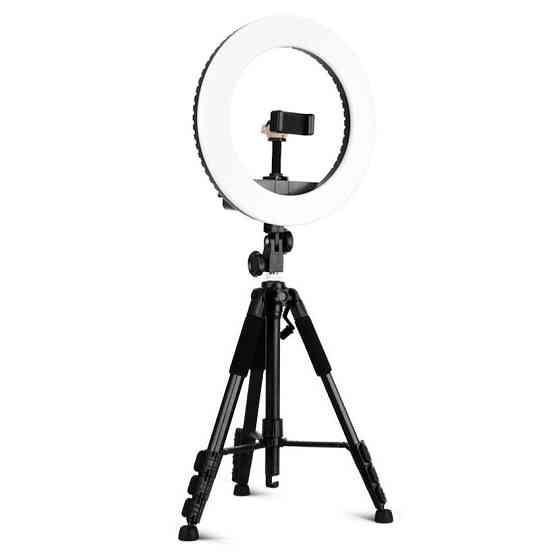 Кольцевая лампа для съемок 33см на штативе 144см Beike QZSD Q5 set1 Киев