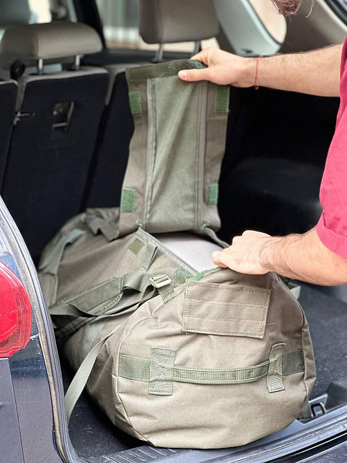 Сумка баул для вещей транспортная индивидуальная Хаки Одесса - изображение 7