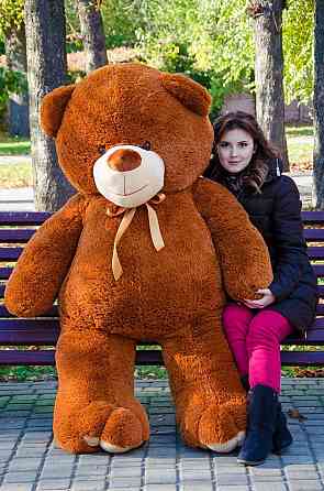 М'яка  іграшка подарунок на 8 березня плюшевий ведмедик Ветли 200 см Коричневий Тернопіль