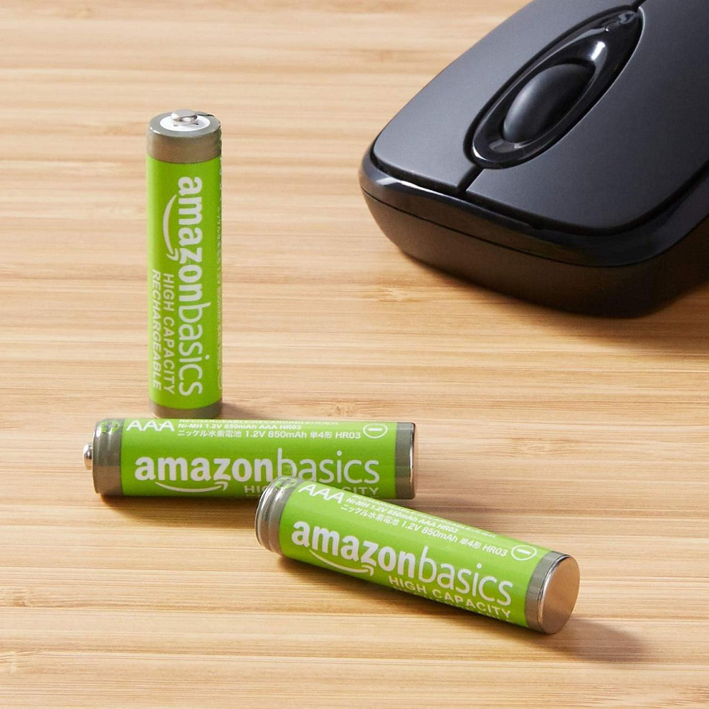 Акумуляторні батарейки AmazonBasics AAA High Capacity 850 mAh сірі NiMH 8 шт попередньо заряджені низький саморозряд Київ - фото 4
