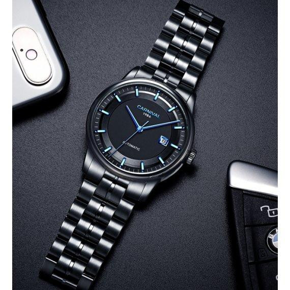 Годинник чоловічий механічний Carnival Special Smoky Magnetic (2 ремінці) Вінниця - фото 4