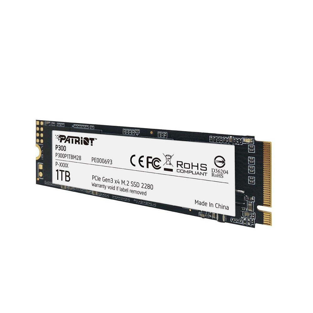 Накопичувач SSD M.2 Patriot P300 1TB NVMe 2280 PCIe 3.0x4 3D NAND TLC Київ - фото 3