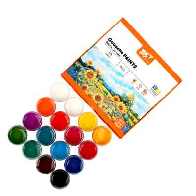 Гуашеві фарби Yes Orange Line 16 кольорів по 20 мл (230433) Вінниця