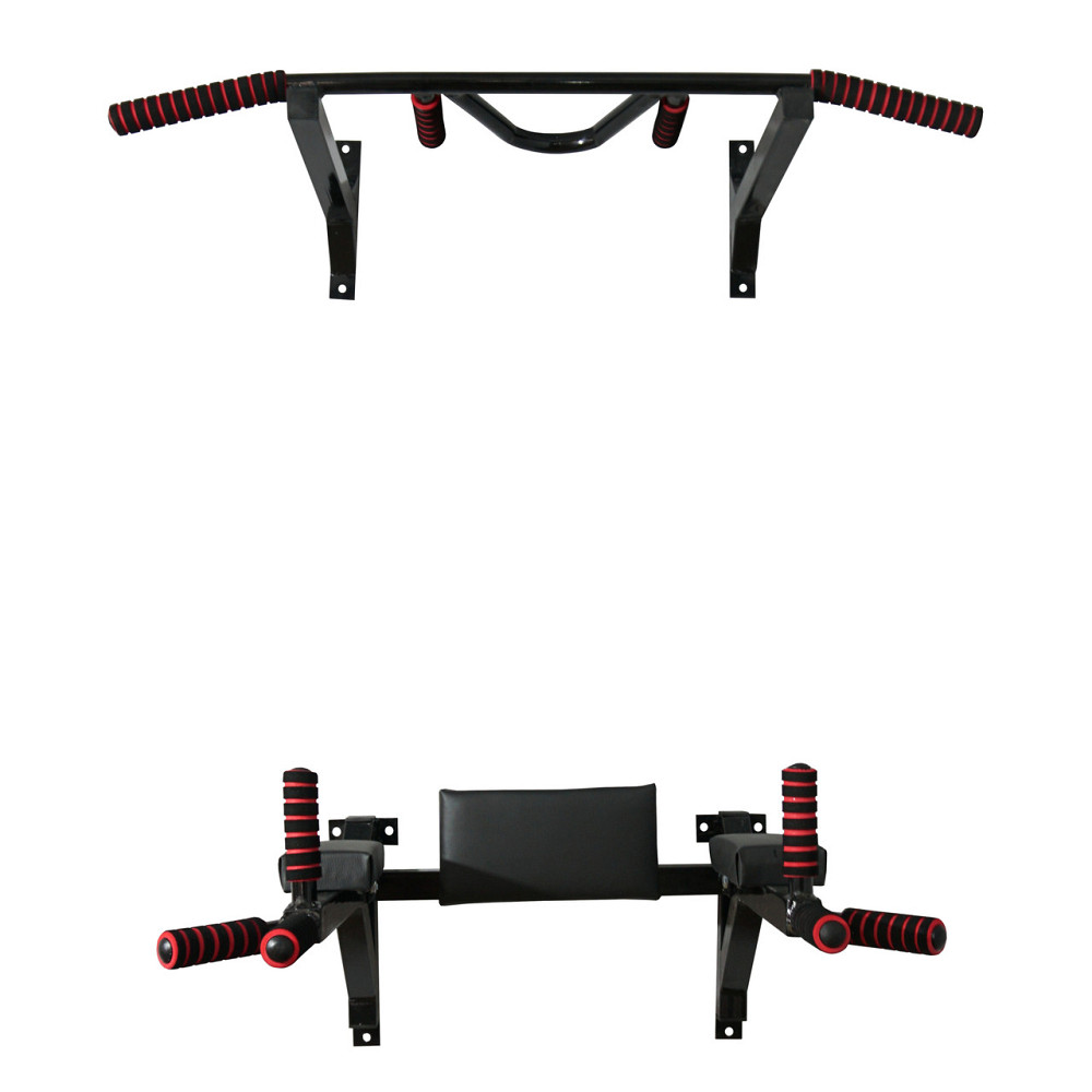 Турник брусья пресс стационарный 3 в 1 KZ-552 Спортивные стенки и турники для дома Черный Киев - изображение 2