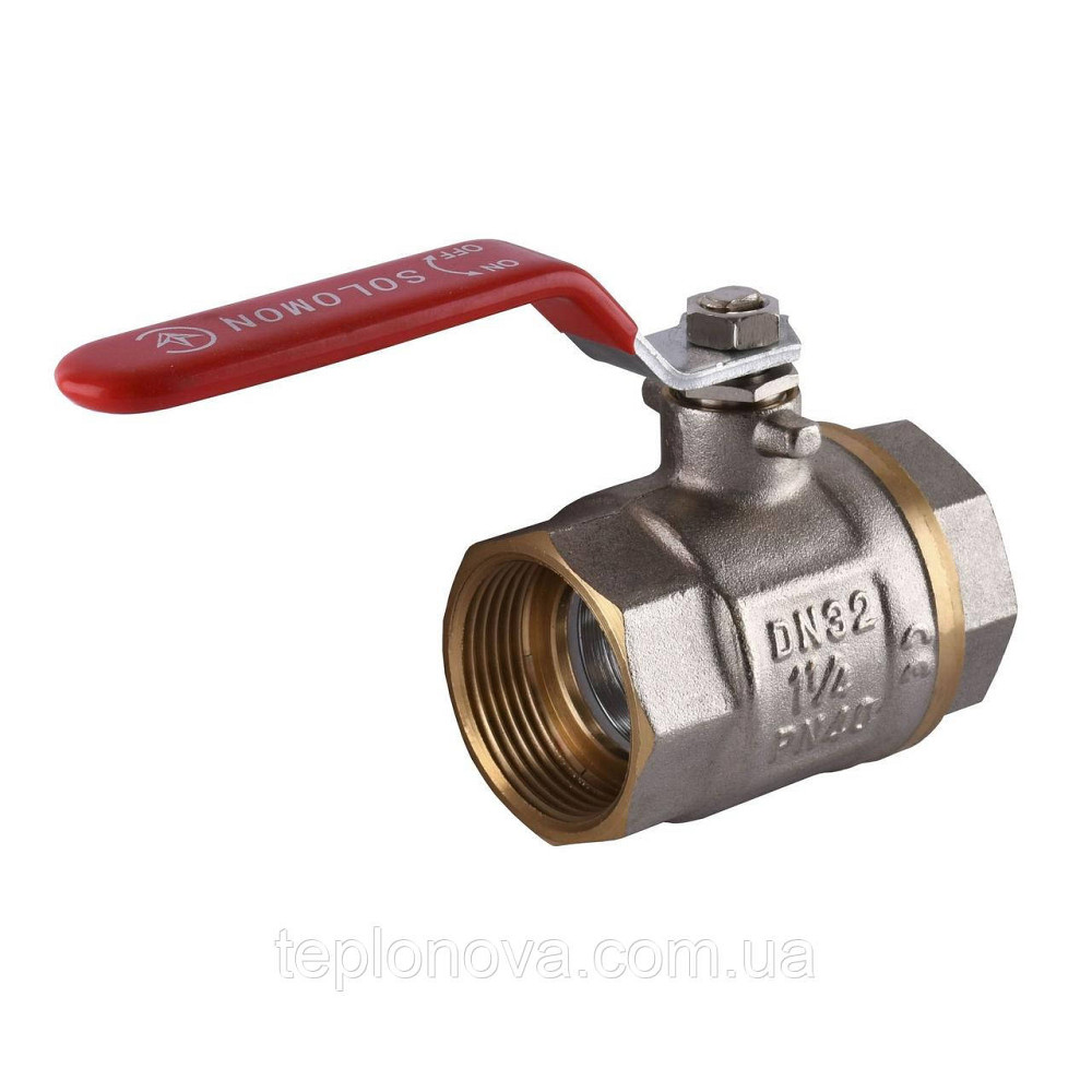 Кран шаровый прямой SOLOMON 1 1/4″ ВВ КР  PN40 В1001 Черновцы - изображение 1