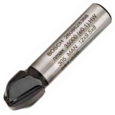 Фреза Bosch Professional галтельная, Std, S8, R6, D12, L9.2 (2.608.628.368) Винница