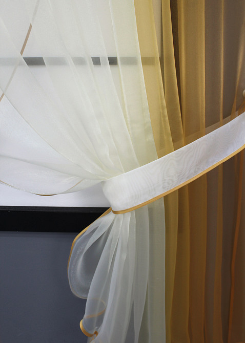 Кухонные шторки VR-Textil № 106к органза 