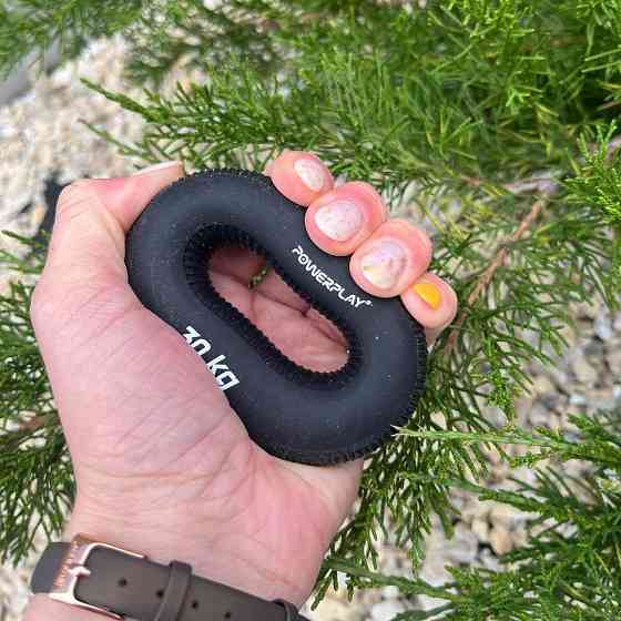Еспандер кистьовий силіконовий PowerPlay PP-4336 Hand Grip Hard 30 кг. Чорний Кам'янське
