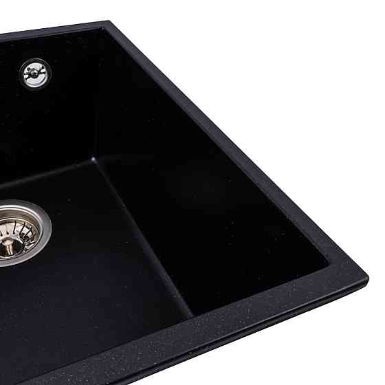 VALESO Гранітна мийка для кухні VALESO ROXY 3744 матова Чорний металік Київ