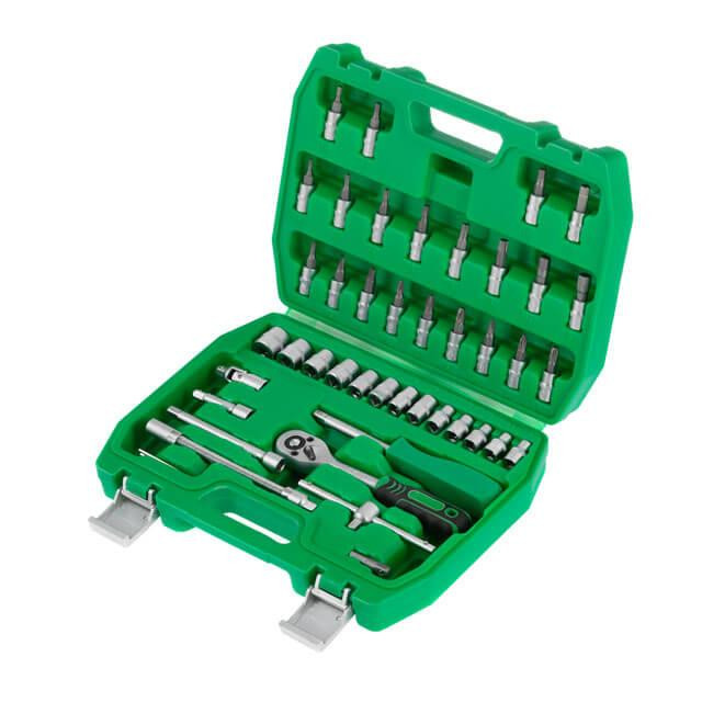 Набір інструментів INTERTOOL ET-6046SP 46 од., 1/4" - ключі, головки, тріскачка в одному наборі Львів - фото 5