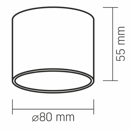 LED Світильник під лампу GX53 накладний білий VL-SPF26A-W Videx Житомир