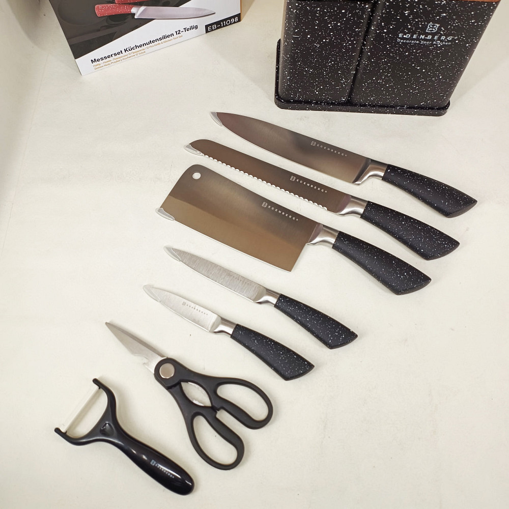 Набор ножей кухонных сталь, Топ лучших ножей для кухни, Нержавеющий кухонный нож Отличный набор UR-66 Львов - изображение 5