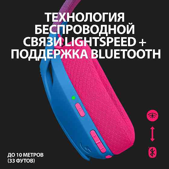 Гарнітура Logitech G435 Lightspeed Wireless Gaming - Blue (981-001062) (6736846) Київ