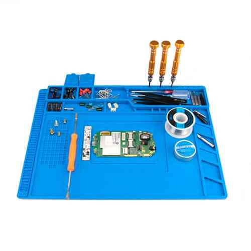 Силиконовый термостойкий коврик для пайки с магнитными ячейками 36x26см A-400 Киев