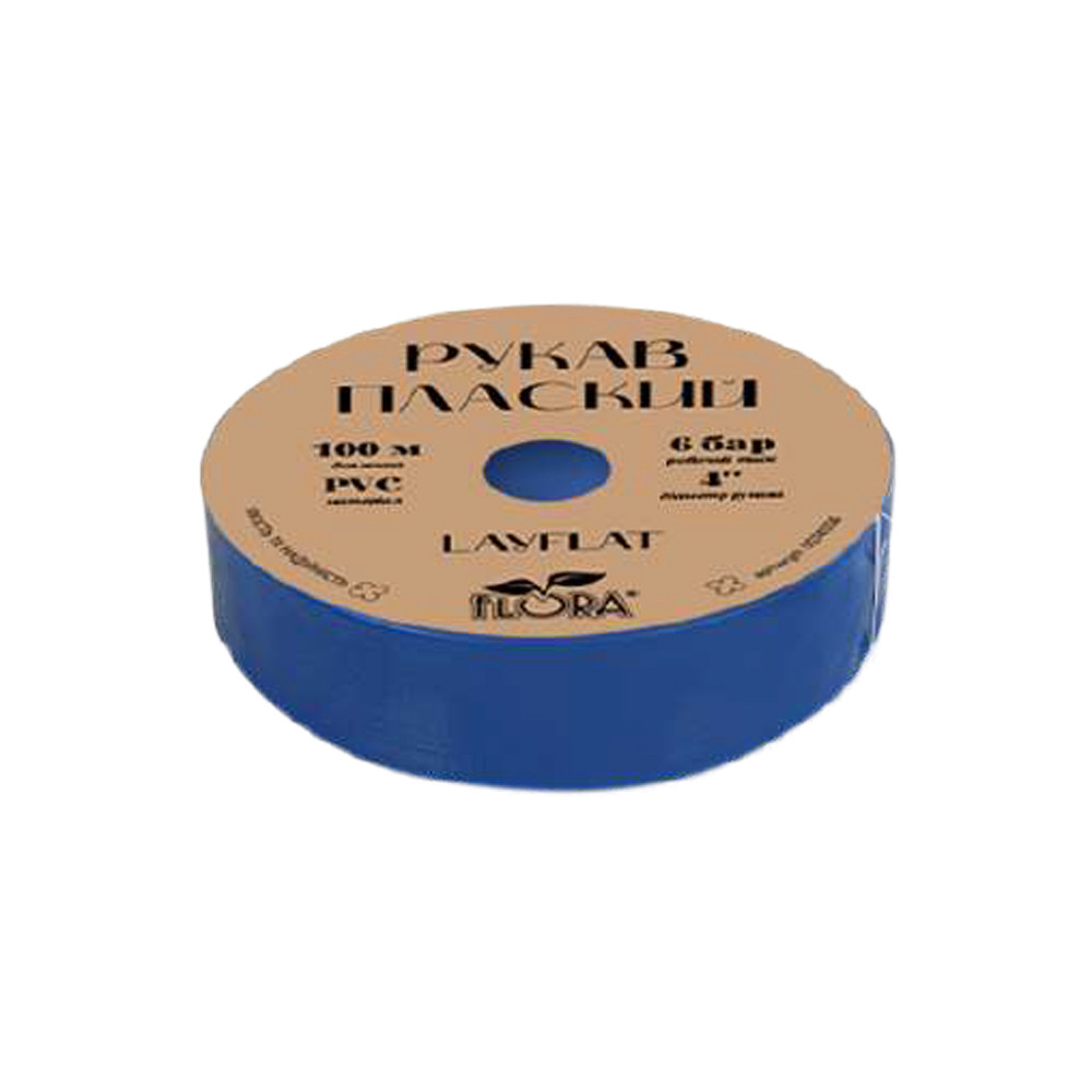 Flora Рукав плоский LayFlat PVC 4" 6бар 100м FLORA (5074334) Киев - изображение 1