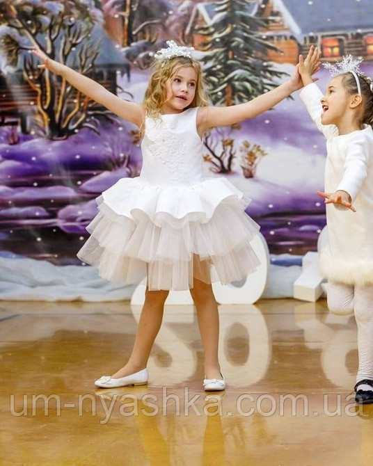 Пышное детское белое платье Бетти  на 4-5, 6-7 лет Кривой Рог - изображение 9