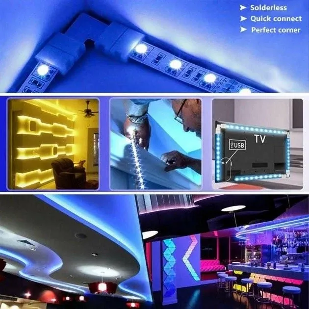 Гирлянда-лента (Rope-Lights) SMD5050-RGB универсальная, пров.:прозрачный, 5м (Разноцветная) 2032 Киев - изображение 4