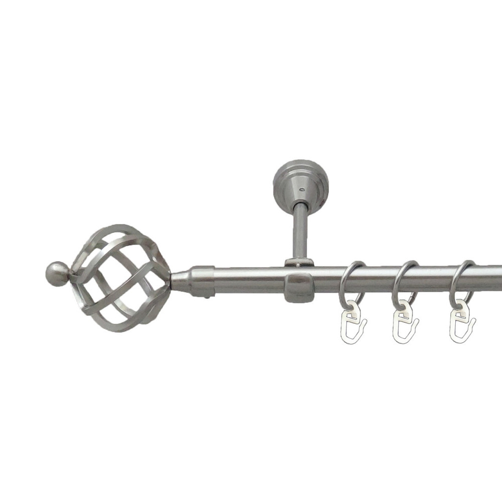 Карниз Orvit Ажур металевий однорядний відкритий Нержавіюча Сталь 16 мм 300 см (5502999) Львів - фото 1