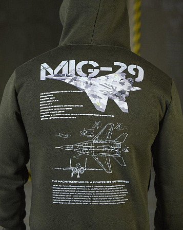 Худі CELEO на флісі Mig-29 олива ВТ3850 Київ - фото 3