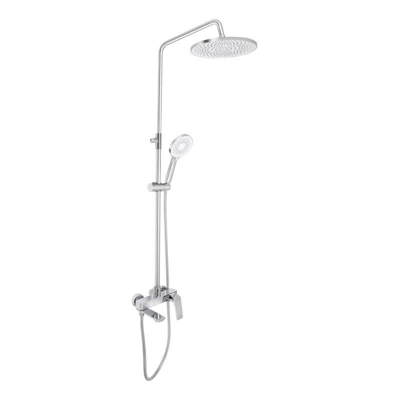 Душевая система из латуни Qtap Vlasta New на три потребителя (с изливом) QTVLA111CRM45650 Chrome Харьков - изображение 1