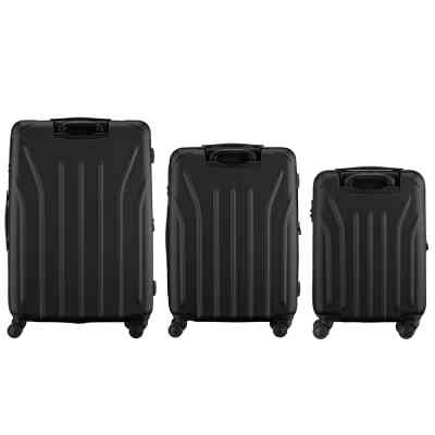 Набор чемоданов Wenger Oryson 3 в 1 (S,M,L) пластик, 4 колеса, чорний (653171) Винница