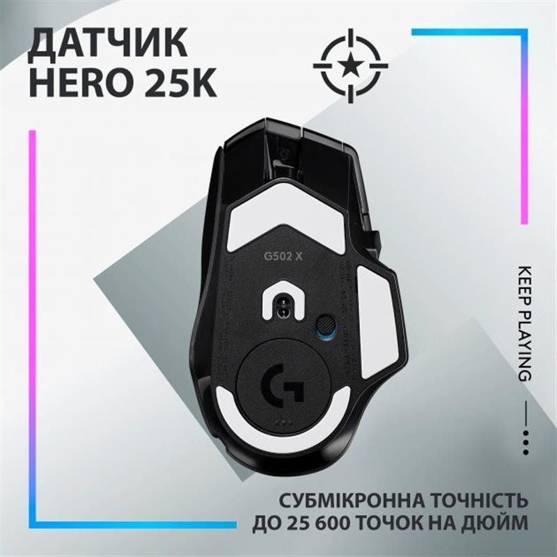 Миша Logitech G502 X Plus Black (910-006162) Чорний Харьков - изображение 5