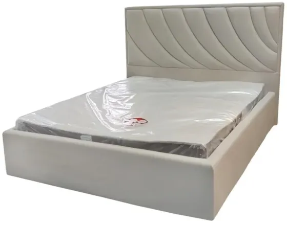 Кровать BNB Laurel Comfort 90 х 200 см С подъемным механизмом и нишей для белья Экокожа Айвори Киев