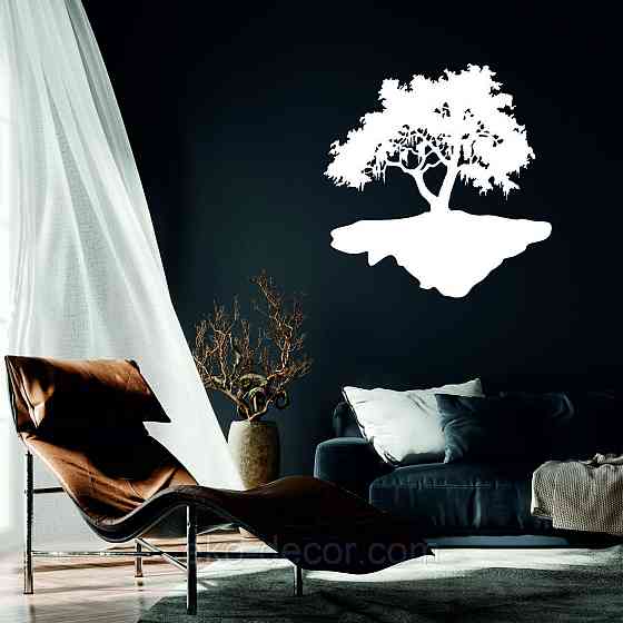 Декоративное настенное Панно «Дерево», Декор на стену 90*87 см, Белый Киев