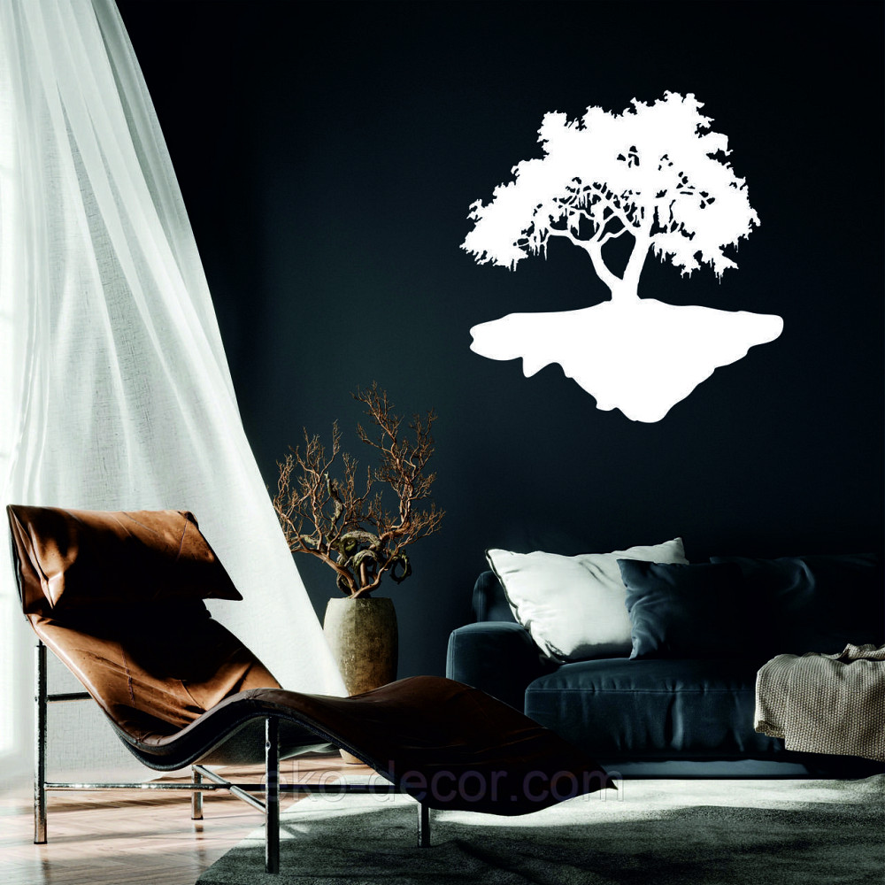 Декоративне настінне Панно «Дерево», Декор на стіну 90*87 см, Білий Київ - фото 1