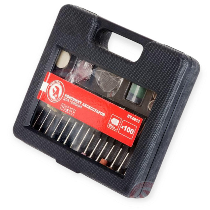 Камені шліфувальні набір 100шт з аксесуарами для гравера, осі 3,2 мм (кейс) Мукачево - фото 2