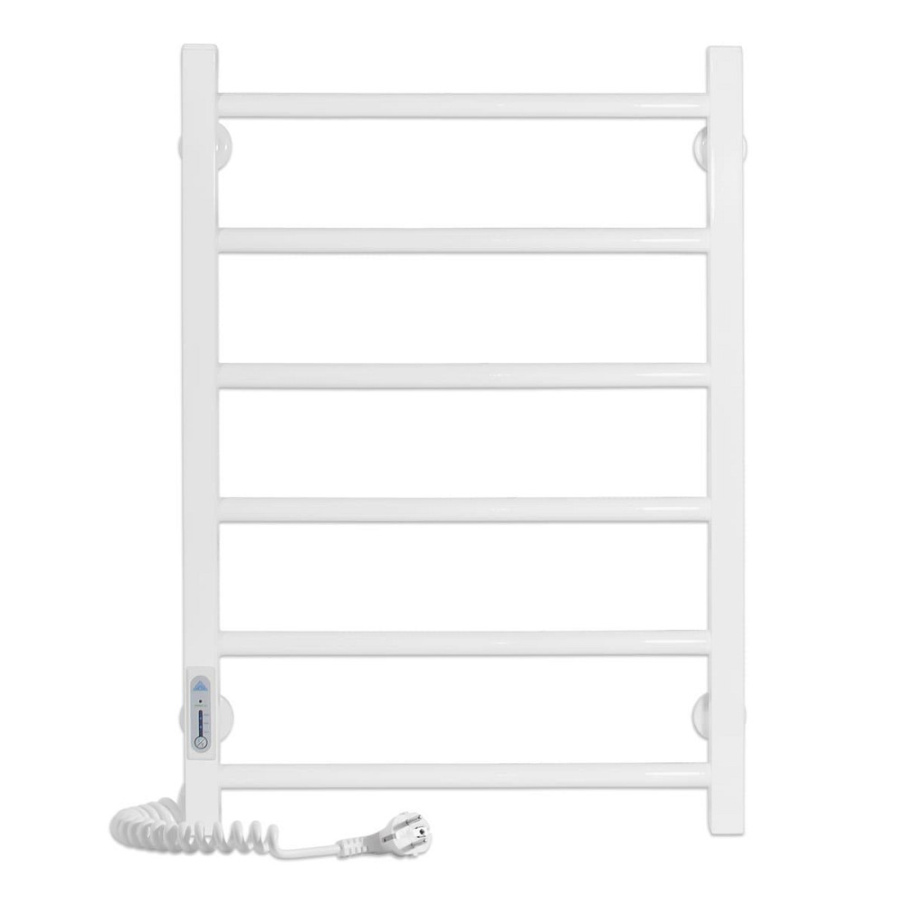 Электрический полотенцесушитель Laris Зебра Альфа ЧК6 400Х600 Э белый, левое подключение Киев - изображение 2