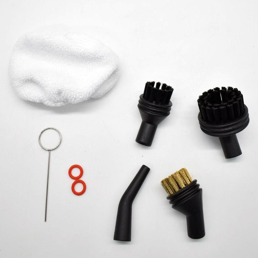 Портативний пароочисник для дому, 2500 Вт, 1,2 л + 8 насадок / Парогенератор для прибирання / Паровий очищувач Київ - фото 9