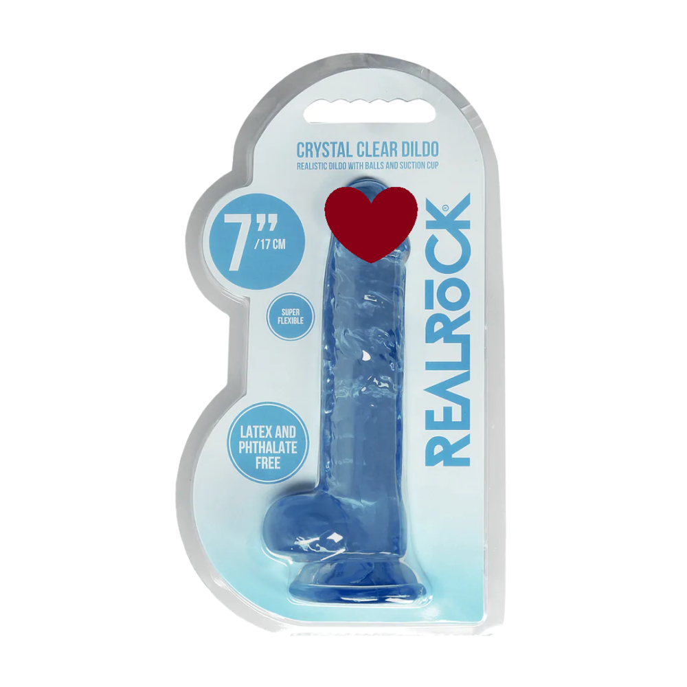 Фалоімітатор - Realrock Dildo 7" Blue Sex Aura Київ - фото 1