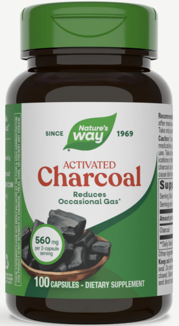 Активированный уголь Nature's Way Charcoal Activated 100 капс Киев - изображение 3