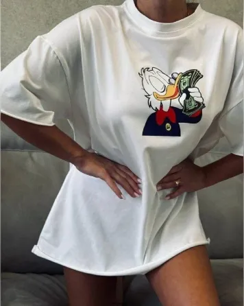 Футболка женская с принтом  48 Белая 2664087738 Днепр