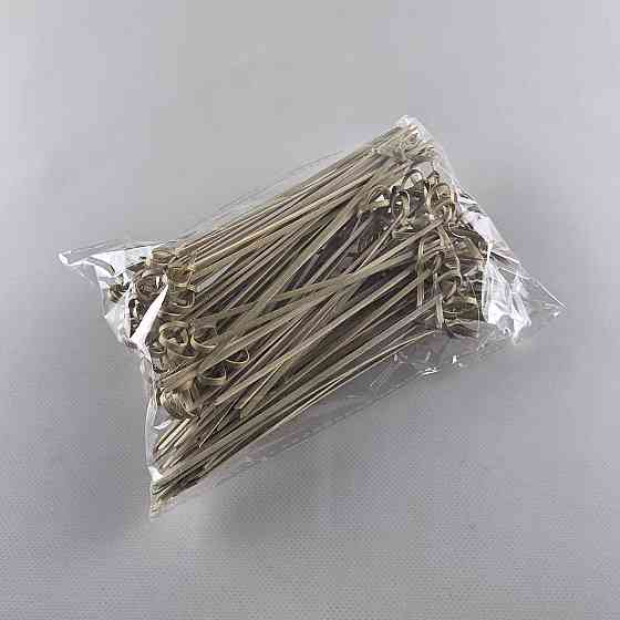 Бамбуковые деревянные шпажки с узелком 15см,100 шт (1 пачка) Харьков