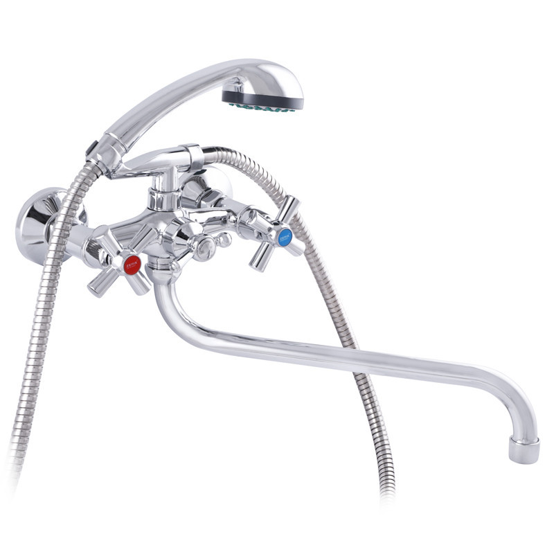 Змішувач для ванної універсальний Zerix DFR-A 722 з повнообертовою краном буксою (ZX2959) Чернівці - фото 1