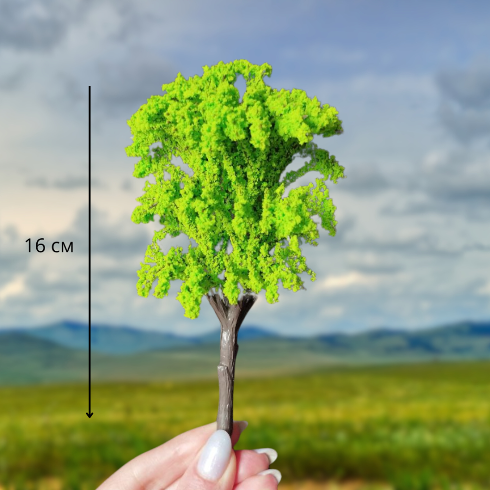 Дерева 13-16 см для діорам, мініатюри, макетів, мікроландшафту і творчості Шовковиця 16 см Одеса - фото 1