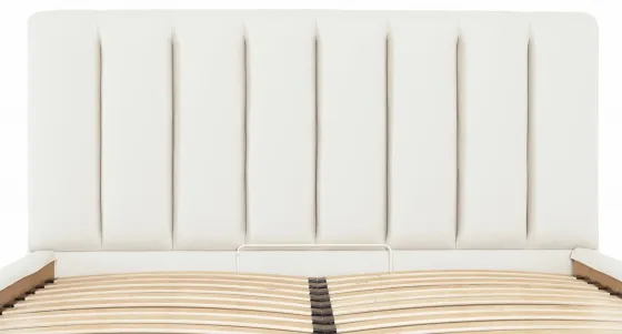 Ліжко Двоспальне Sanam Comfort 160 х 200 см Fly 2200 З підйомним механізмом та нішою для білизни Білий Київ