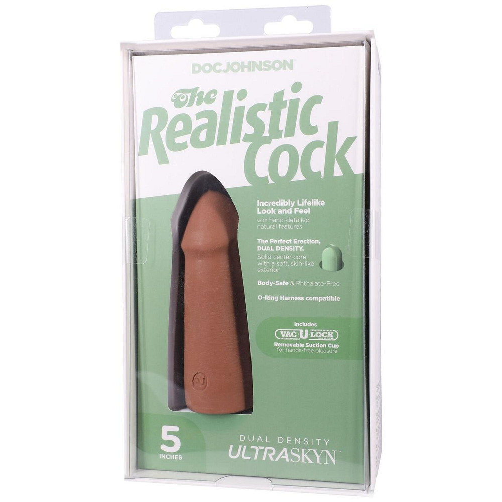 Фалоімітатор Doc Johnson The Realistic Cock ULTRASKYN - 5 Inch Caramel Sex Aura Київ - фото 10