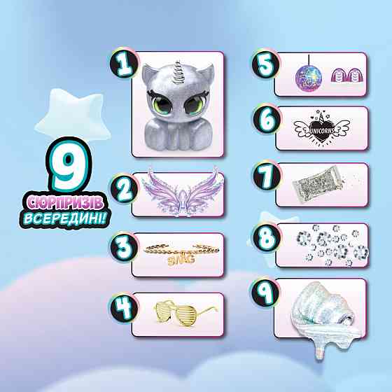 Ігровий набір з фігуркою Unicones – Єдиноріг Дніпро