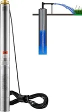 Насос Pompa głębinowa ze stali nierdzewnej 1100W - Wysokowydajna pompa wodna 7,1 m³/h - Pompa studzienna do 105 m - Wydajne Киев