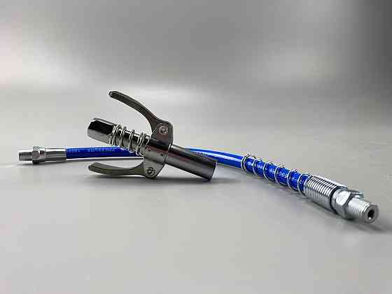 Головка шприца мастила Germany Quality під М6/М8/М10/М12/М14 пряма маслянка + шланг із пружиною Мукачево