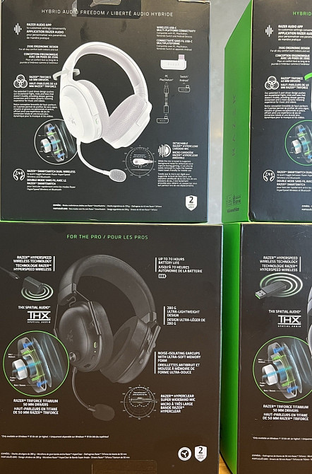 Навушники Razer Barracuda, Blackshark V2 Pro, HyperSpeed, Kaira,Kraken.   Iгрові навушники Харків - фото 2